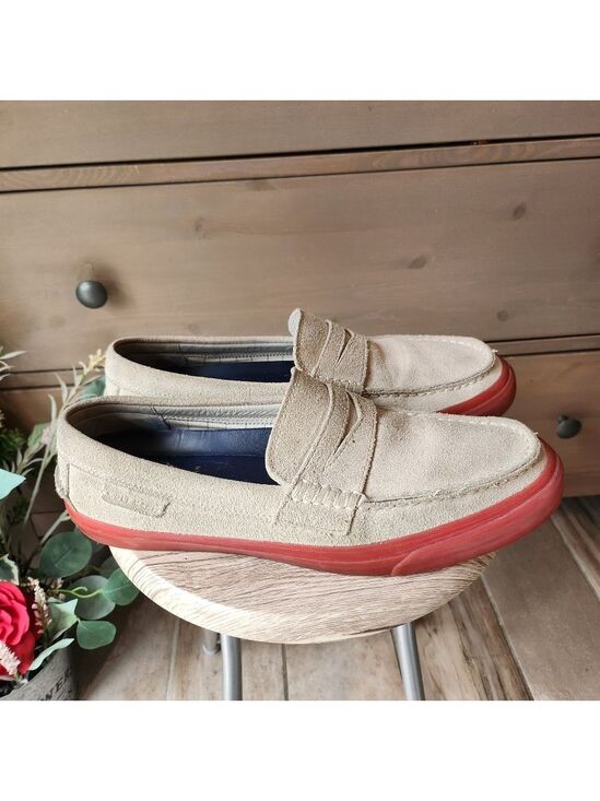 Cole Haan Other - Cole Haan Pinch Weekender Penny Loafers Men's Suede Loafers with Red Soles